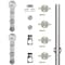 Designer Collection Stainless Steel 96" Strap Sliding Door Hardware NT.1400.05WG-96.SS - alternate 1